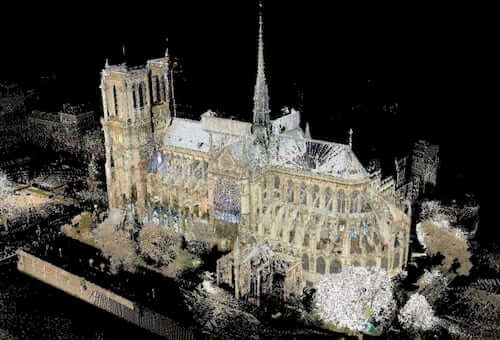 3D scan of Notre Dame 3d scanning for architecture