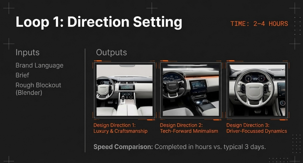 7 - PSH Design Loop 1 direction setting Vizcom render