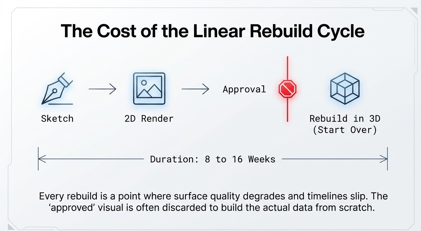 the-cost-of-the-linear-rebuild-cycle-sketch-to-2 - PSH Design The Cost of the Linear Rebuild Cycle — Sketch to 2D Render to Approval to Rebuild 8-16 weeks PSH Design