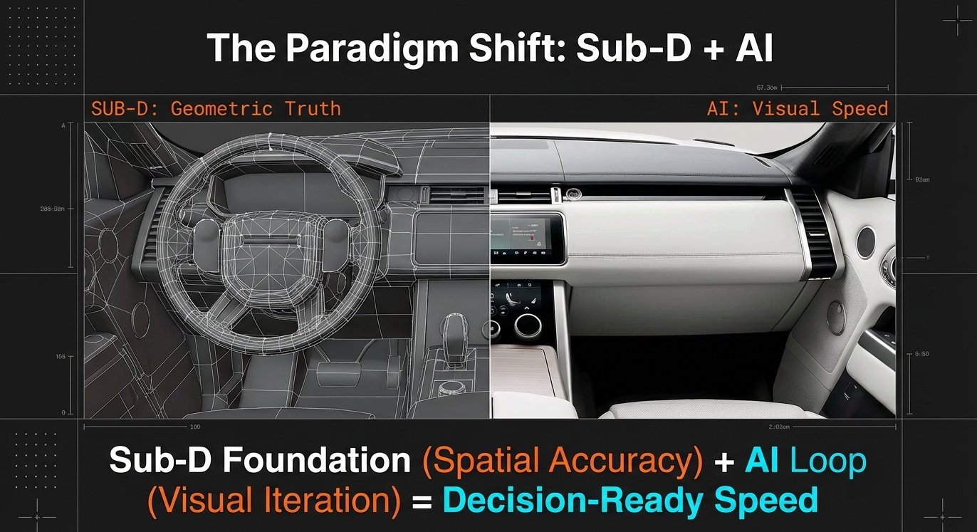 the-paradigm-shift-sub-d-ai-geometric-truth - PSH Design The Paradigm Shift: Sub-D + AI — Geometric Truth + Visual Speed = Decision-Ready Speed